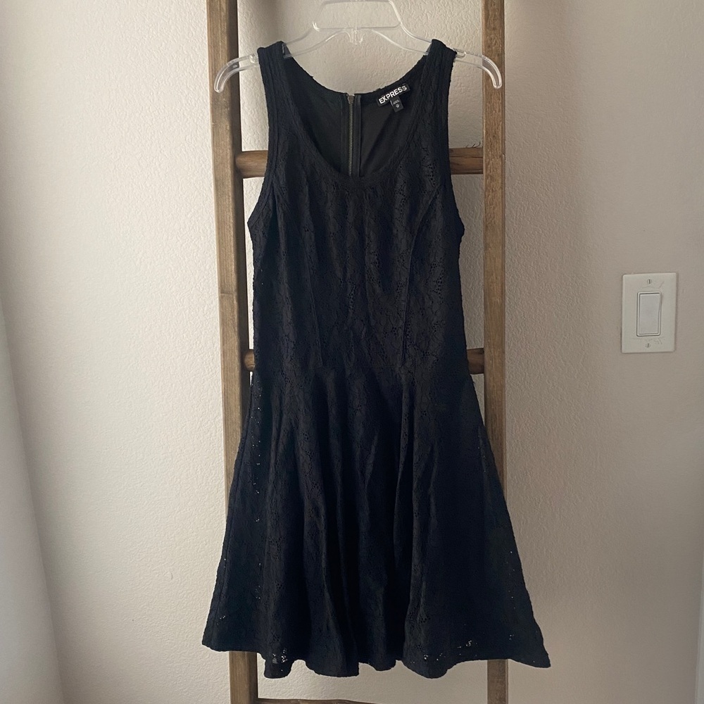 EXPRESS black lace dress - size XS